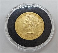 1881 $10 US Eagle Liberty Gold Coin