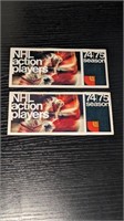 2 Unopened 1974 Loblaws Action Player Stamps