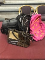 Purse and backpacks
