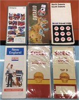 Vtg. SHELL, B/A, Mobil, Exxon, Esso road maps