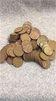 Approx 100 Wheat Pennies- Various Dates