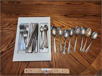 Assorted Silverware (Spoons Knives And Forks)