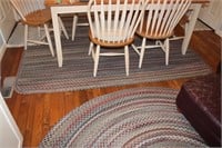 2 Large Area Rugs (Oval & Rectangle)