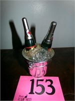 CHAMPAIGN BOTTLE ICE BUCKET SALT AND PEPPER