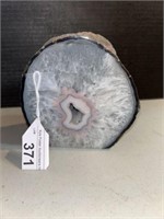 LARGE GEODE BOOKEND 5.5 in x 5 in