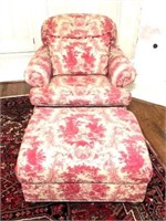 Custom Upholstered Swivel Armchair