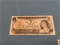 Canada $1 Bill 1973