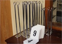 TABLE NUMBERS AND PLACE CARD HOLDERS