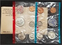 1968 US Double Mint Set w/Silver Kennedy Half