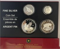 2005 9999 Fine Silver Lynx Coin Set