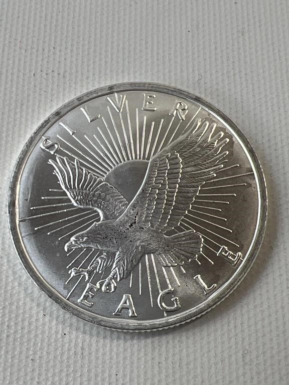 Sunshine Mint .999 1 Troy Oz Silver Eagle Round