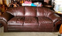 Brown Leather Couch