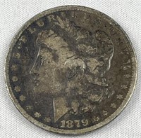 1879 Morgan Silver Dollar, US $1 Coin