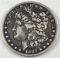 1881-S Morgan Silver Dollar, US $1 Coin