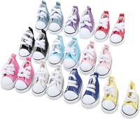 10 Pairs 1:6 Doll Canvas Shoes Set