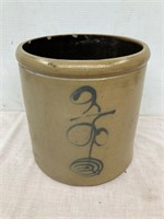 Stoneware crock.