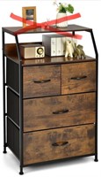 4 DRAWER FABRIC DRESSER WITH METAL FRAME, SIMILAR