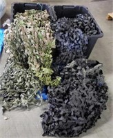 2 Large Totes of Camoflauge Netting