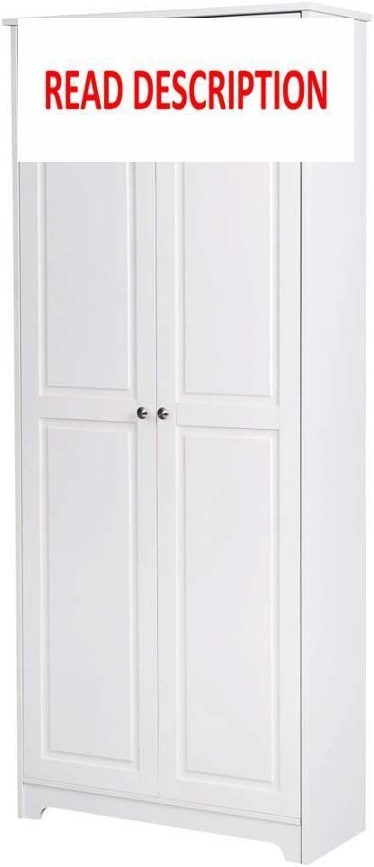 Home White Cabinet  Adjustable Shelves