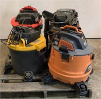 (4) Shop Vacuums