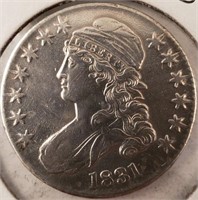 1831 Capped Bust 1/2 Dollar, Higher Grade