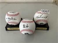 5- Commemorative Baseballs- Ryan, Griffey etc
