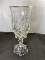 2 Piece Lead Crystal Candle Holder