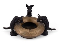 Vienna Bronze Mini Schnauzer Cigarette Ash Tray