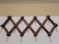 Wood Accordian Coat Rack for the Wall