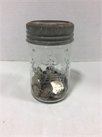 Crown Jar With Tokens And Foreign Coins