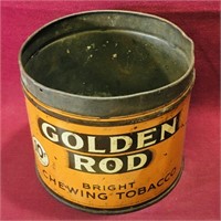 Golden Rod Chewing Tobacco Can (Vintage)