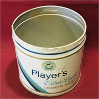Player's Extra Light Cigarette Tobacco Can