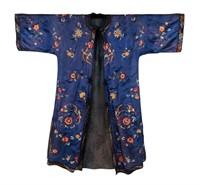 Chinese Silk Robe With Embroidery