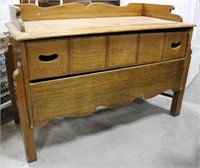Vintage Wood Two Drawer Dresser / Chest