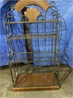 Stand 39-1/2"W x  76"H ornamental iron