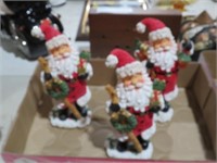 COLLECTION  OF RESIN SANTA CLAUSES