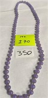 350 - 14K GOLD & AMETHYST NECKLACE (I70)