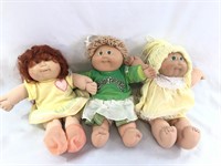 3 1980’s Cabbage Patch Kids Signed Xavier Roberts