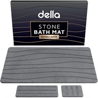 della Premium Stone Bath Mat - Super Absorbent Di