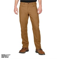 $50  Men's 34x32 Khaki Flex Work Pants  6 Pockets