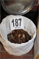 Tub of Copper Pennies ~50lbs