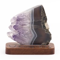 Purple Quartz Stone on Stand