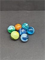 Lot Of 7 Swirl Marbles