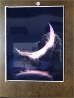 Moon Photo print 8.5X11 mounted as pictured