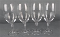 4 Miller Rogaska Crystal Wine Glasses or Goblets