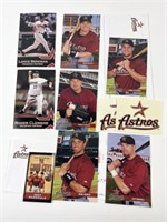Astros Player Cards, Game Schedule & Sticker