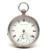 Antique Waltham Coin Silver Pocket Watch