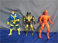 Cool Lot of 3 -1990's 12" Superhero Figures