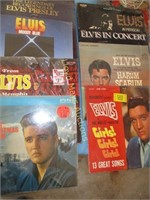 Elvis Presley Vintage Vinyl 33 RPM Records - 8pc