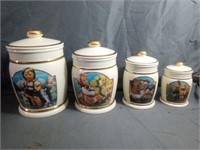 1992 Hummel Switzerland Cannister Collection of 4